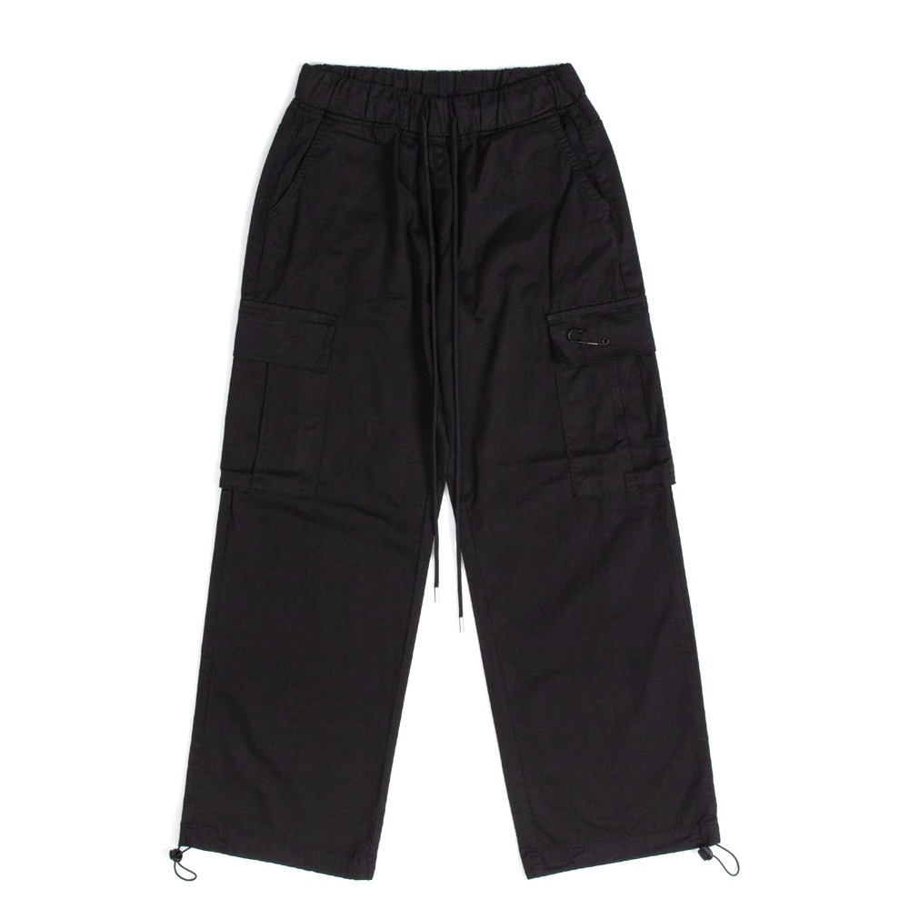 BBD Basic Wide String Cargo Pants (Black)