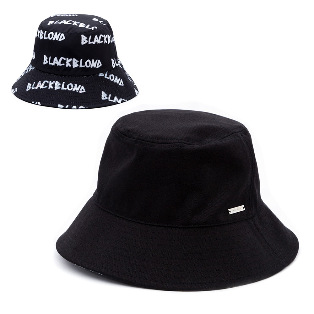 BBD Graffiti Logo Reversible Plate Bucket Hat (Black)
