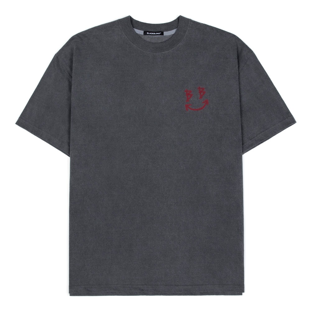 BBD Classic Smile Logo Pigment T-Shirt (Charcoal)