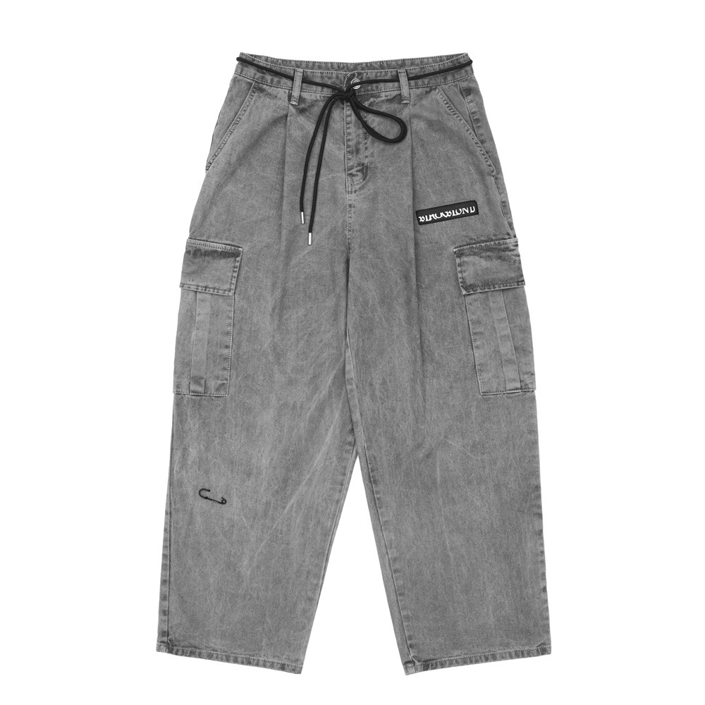 BBD The Apparition Wide Denim Cargo Pants (Gray)