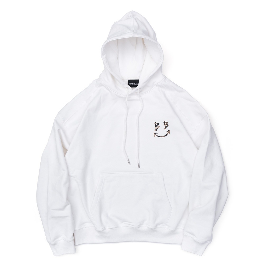 BBD Leopard Classic Smile Logo Hoodie (White)
